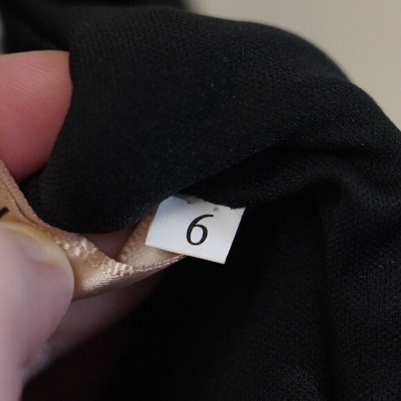 Lavetir Black Crushed Velvet Maxi Dress V Neck Side Slit 6 Strappy Witchy Goth - Picture 12 of 13